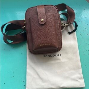 Dillon Bag and Maya iPhone Case - Cognac and Gold